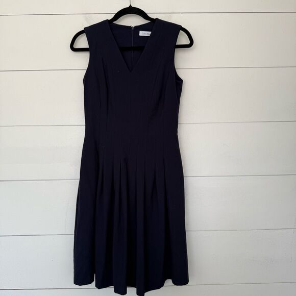 Calvin Klein Women’s 2 Navy Career Dress - Picture 1 of 5